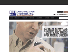 Tablet Screenshot of cei-wireless.com